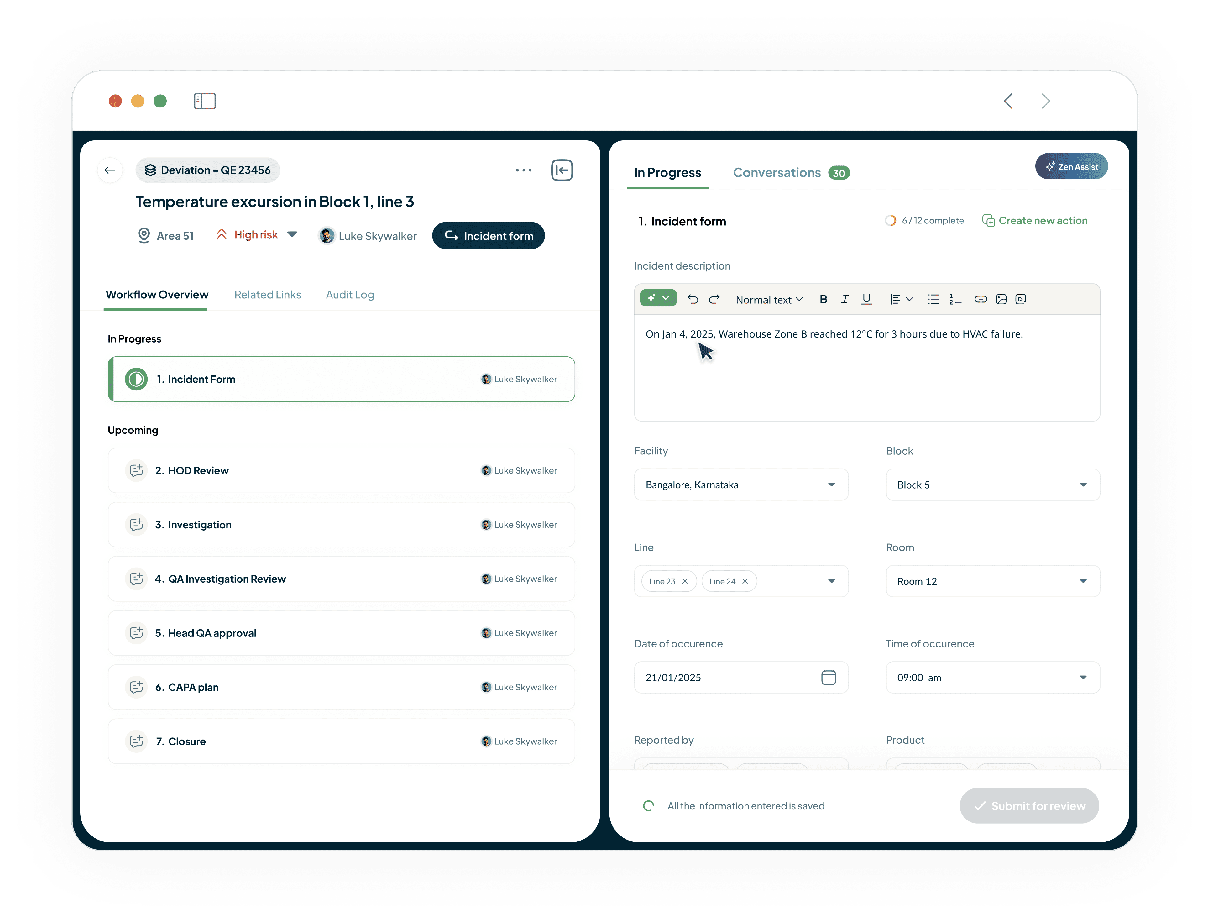 Flexible QMS Workflows